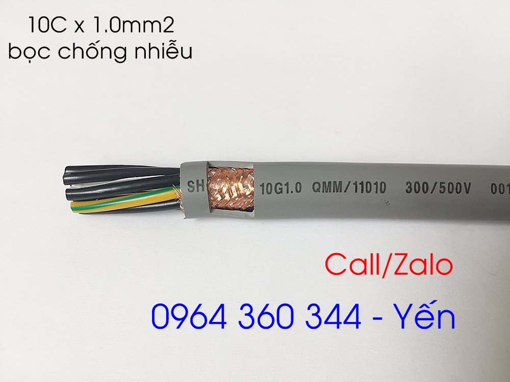 Cáp điều khiển chống nhiễu lớp giấy bạc và lớp lưới đồng